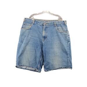 VTG Mens Corniche Jean Shorts Size 44 Blue 5 Pocket Logo Denim